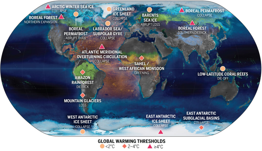 Climate tipping points